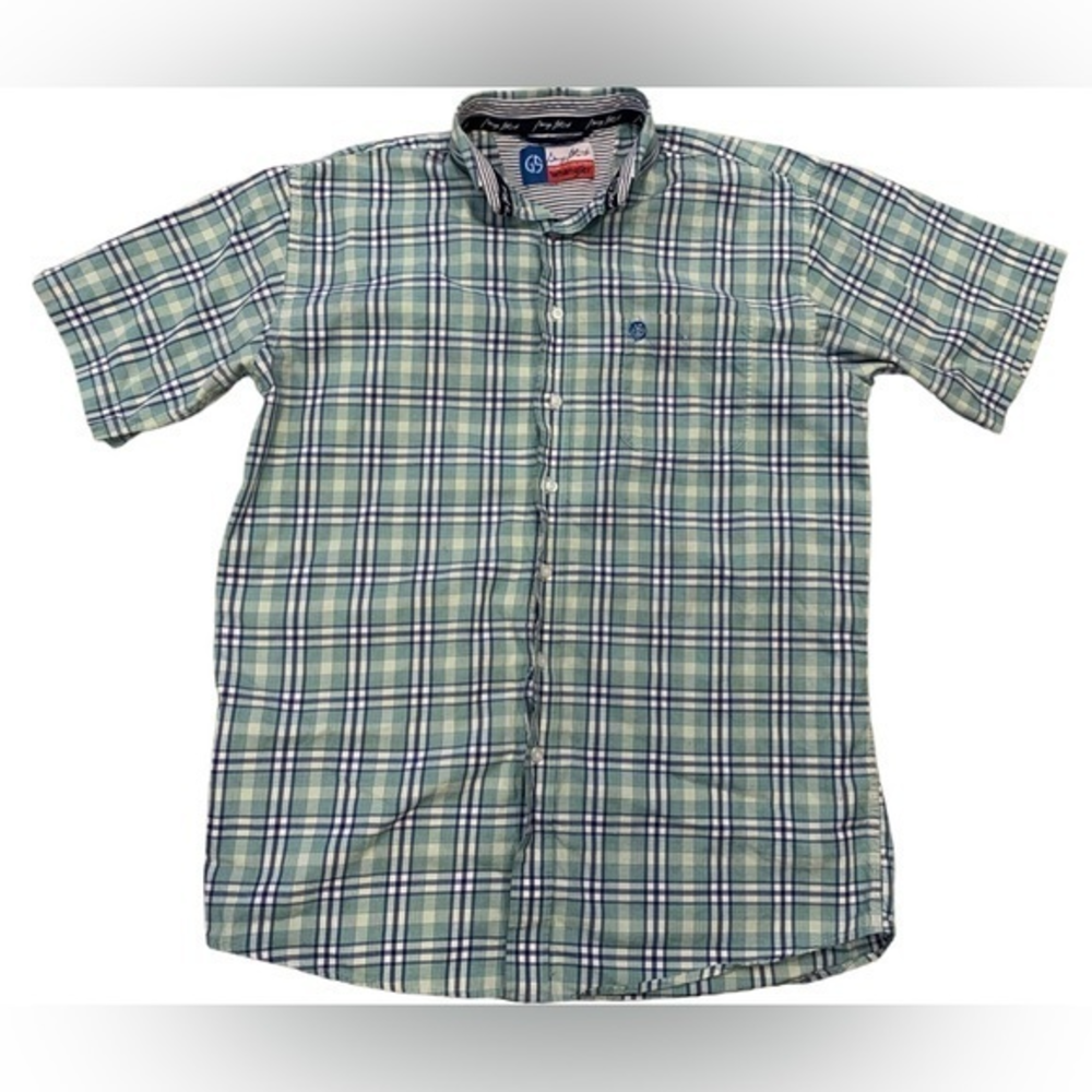 George Strait Wrangler button down mens Check Measurement Cowboy cut collection